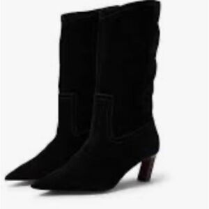 Who What Wear Valeria Boot - black suede - size 7 - unworn